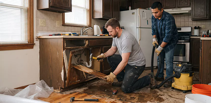 Repairing Water Damaged MDF Cabinets in Bothell