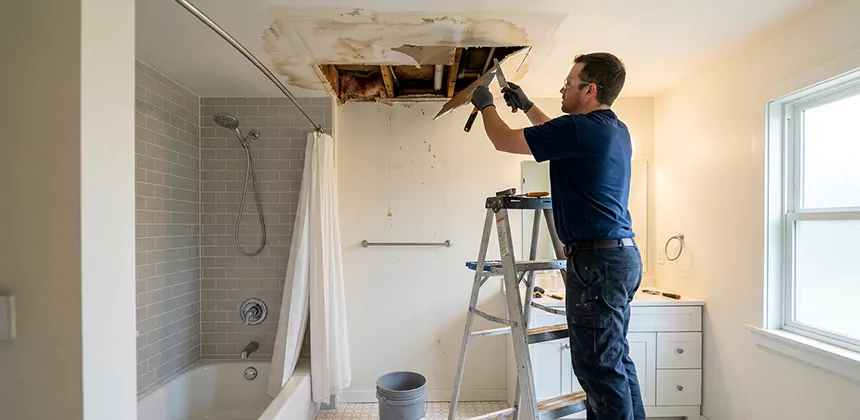 Bathroom Leak Ceiling Repair in Bothell