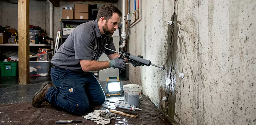 Basement Leak Repair From Inside in Bothell